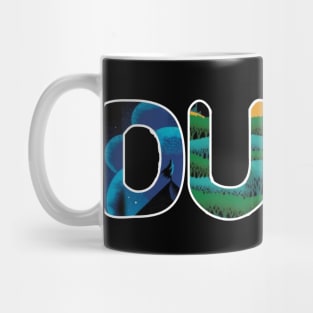 Retro desert dune Mug